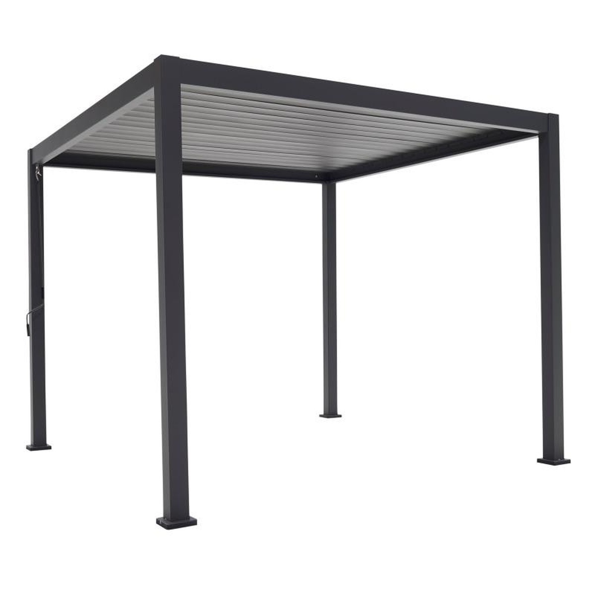  Colibri Pergola Bioclimatique alu/acier noir  300x300x250cm