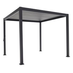  Colibri Pergola Bioclimatique alu/acier noir  300x300x250cm