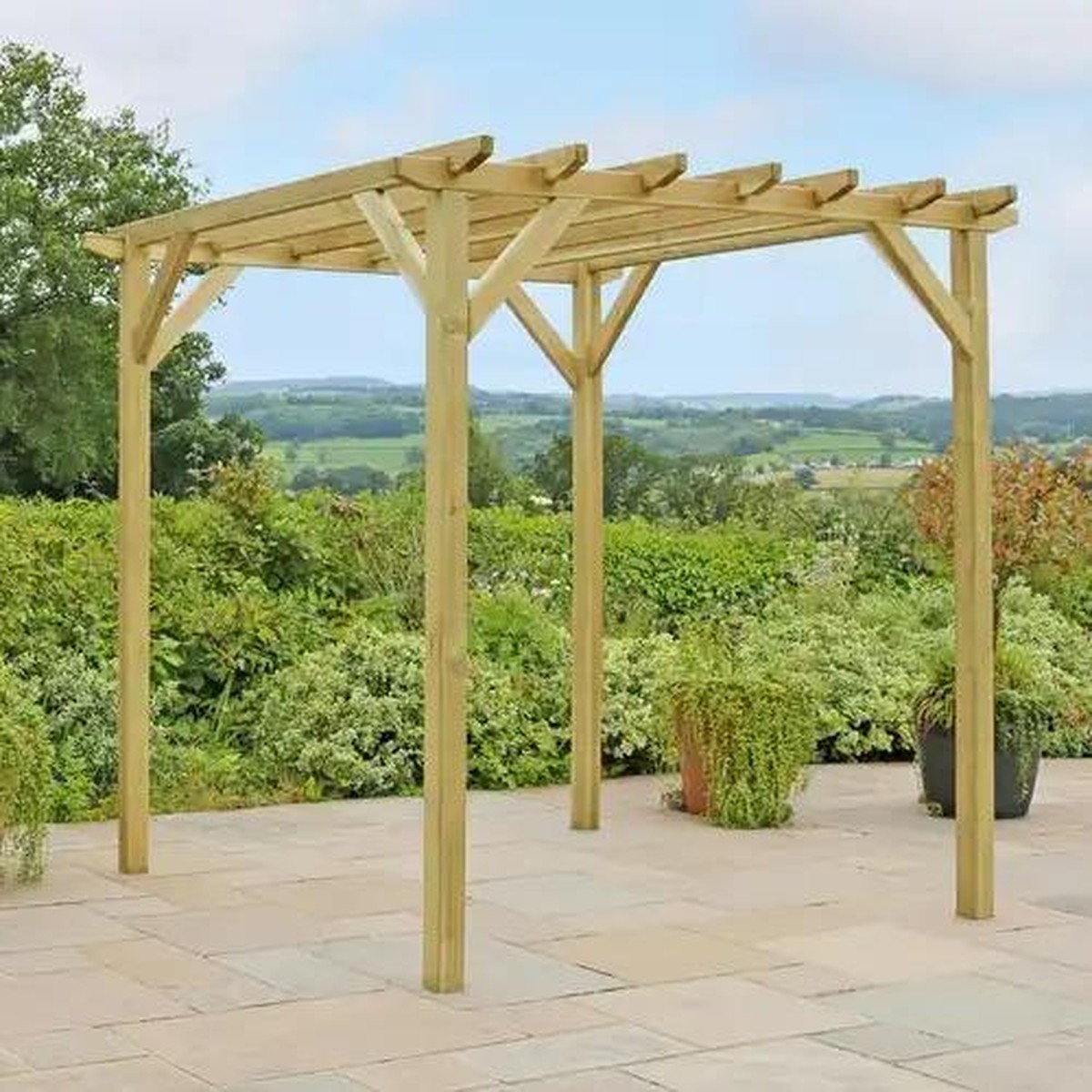   Pergola en Bois Ascot  2.4x2.4x2.35m