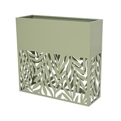   Jardinière Haute ajourée fer extérieur Feuille Sans couleur 105x35xH100cm