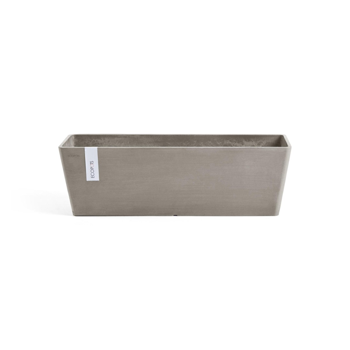  Bruges Jardinière Ecopots Bruges Brun noisette 55x17x17cm 12L