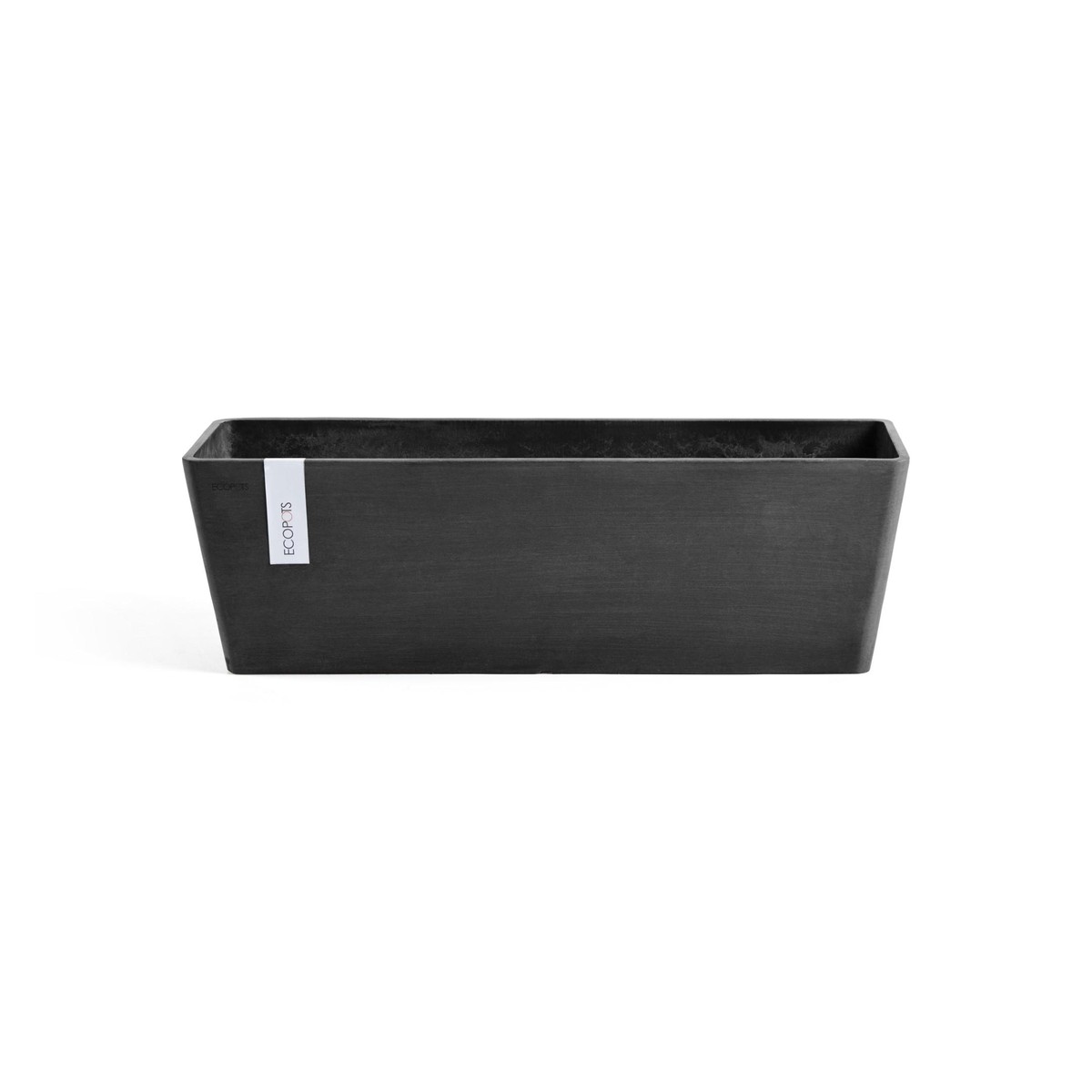  Bruges Jardinière Ecopots Bruges Gris anthracite 55x17x17cm 12L