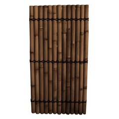   Panneau Demi Bambou Naturel Noir Vertical Noir 90x180cm