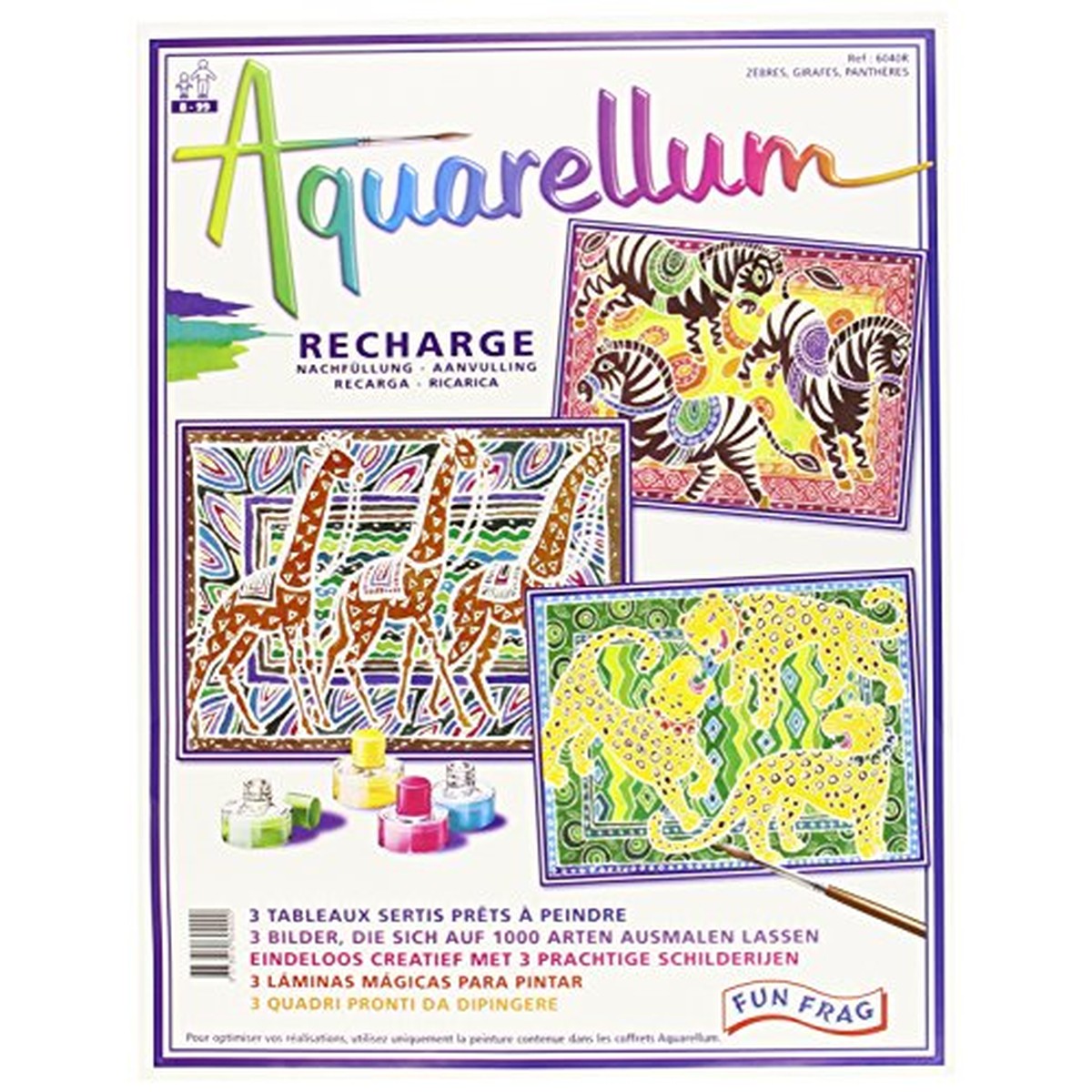 Sentosphère SENTOSPHERE Aquarellum gm recharge zebres girafes pantheres Sans couleur 