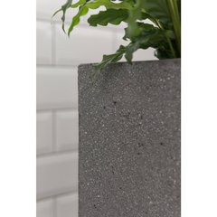 Potterypots Cement and Stone Block L Gris ardoise 50x50x50cm 121L
