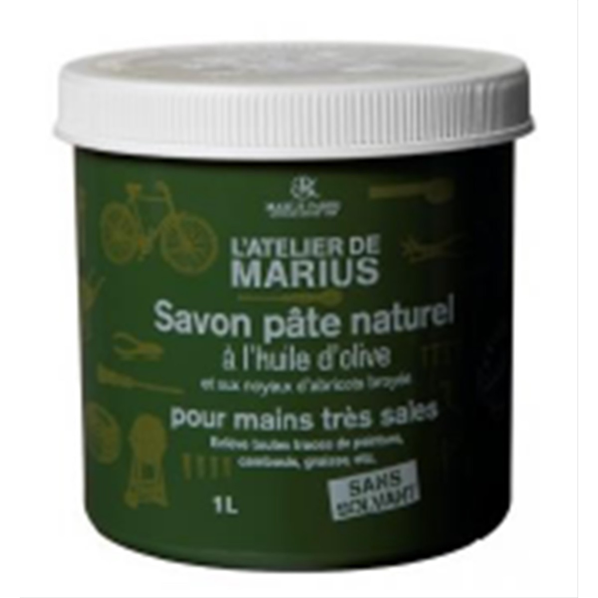 Marius Fabre  Savon pâte naturel grattant 1 l à l'huile d'olive atelier de marius  1L
