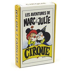  FRANCE CARTES Jeu 7 familles marc et julie cirque sous etui carton  