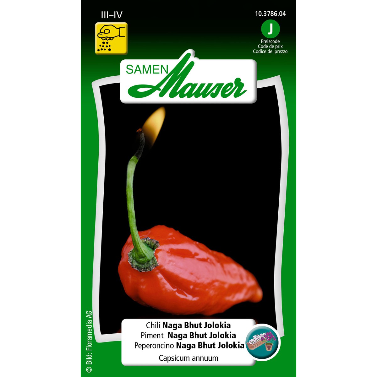   Piment Naga Bhut Jolokia  
