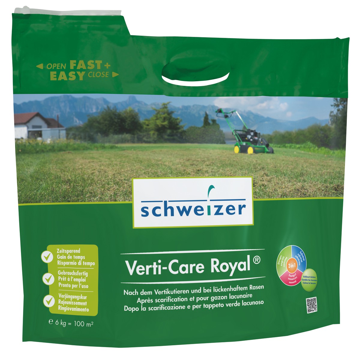Schweizer  Gazons Verti-Care Royal 6 kg  