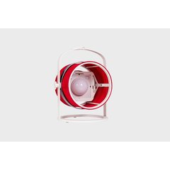 Maiori  La Lampe Petite Cadre Blanc Red Spot Rouge fraise 25x25x36cm