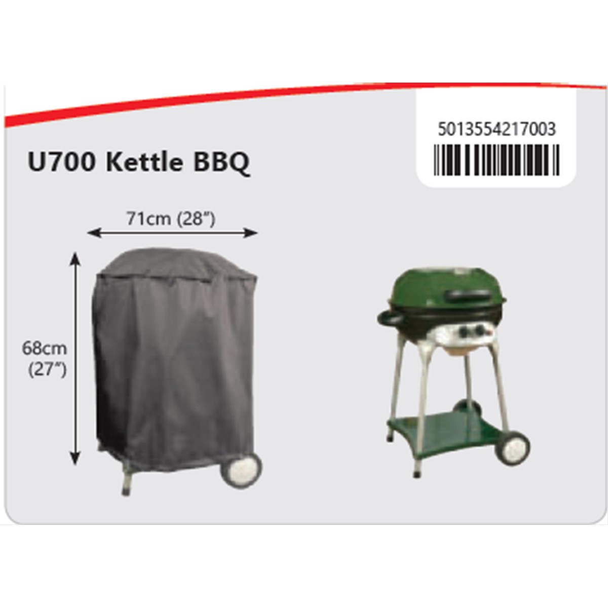 Bosmere  Housse Barbecue Kettle Gris anthracite 
