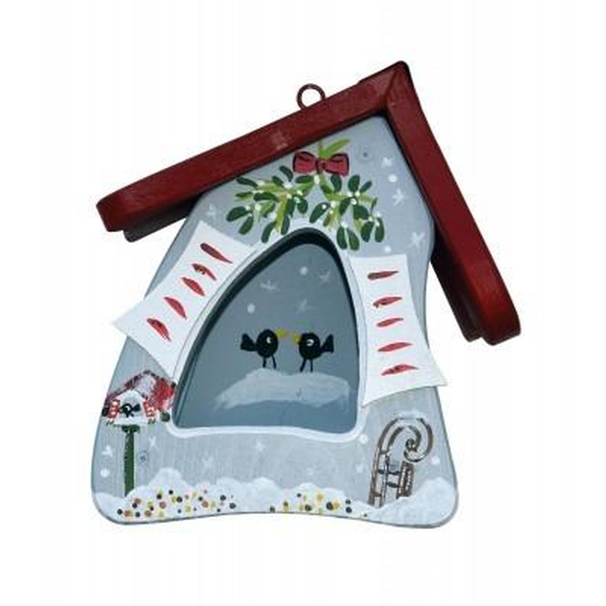  Vogevilla Petite Mangeoire  Magie de l'Hiver Brun 21x21x23cm