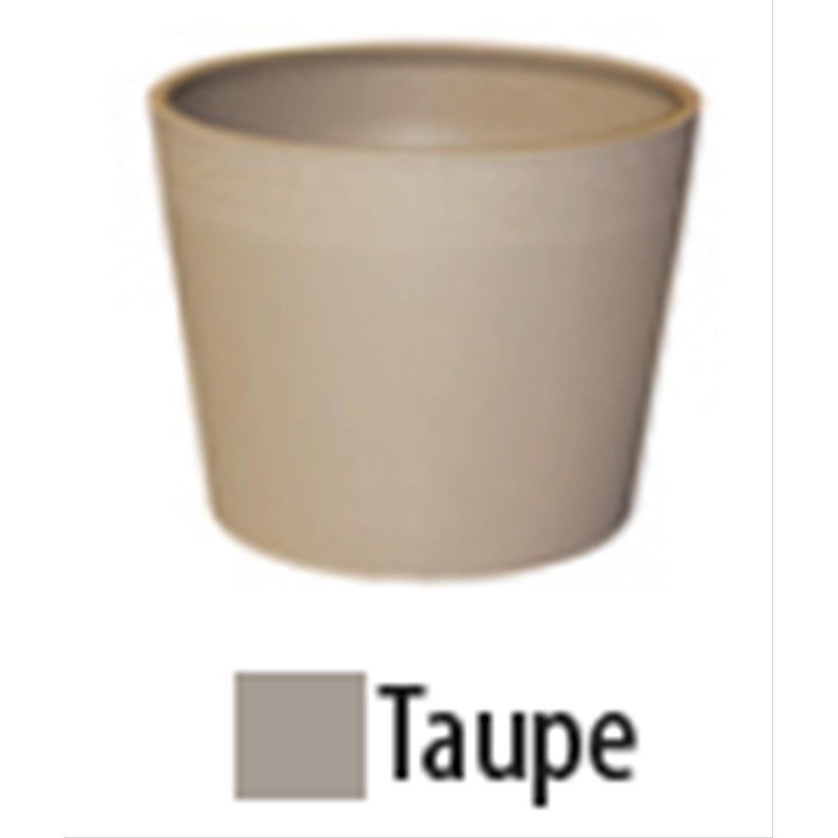   Pot Rond Actual  TAUPE Gris taupe Ø 35 x 32 cm