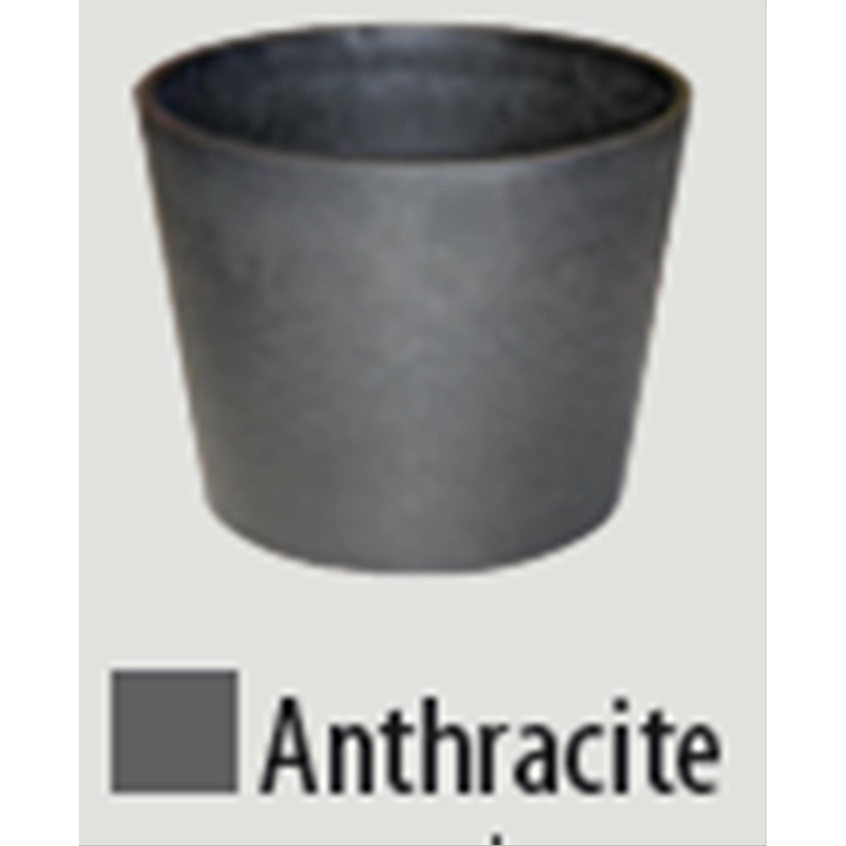   Pot Rond Actual  Anthracite Gris anthracite Ø 50 x 40 cm