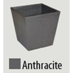   Pot Carré Actual  Anthracite Gris anthracite 40 x 40 x 32cm