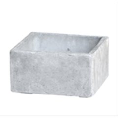 Schilliger Sélection CEMENT Cement Bas square S Gris L29 x B29 x H14cm