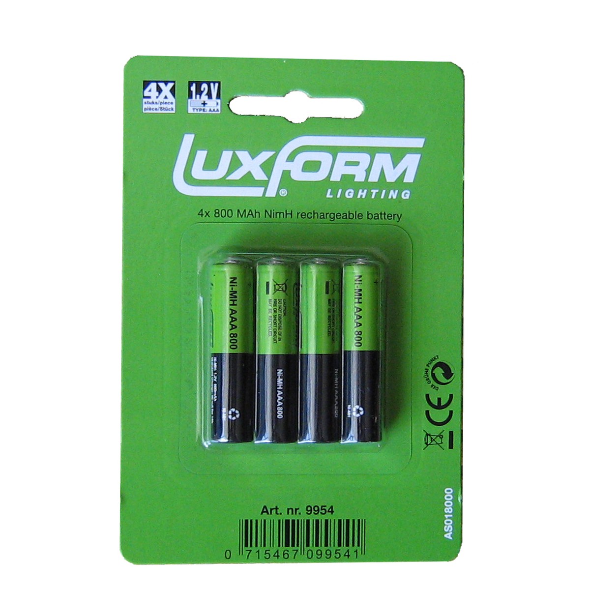 Luxform  PILE SOLAIRE 4x AAA Ni-MH 1,2V  10x10x44mm