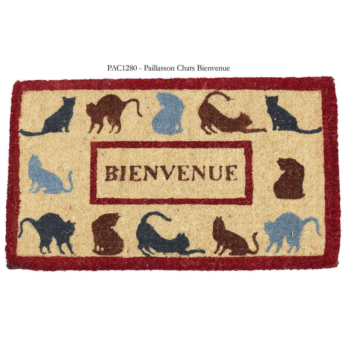 Schilliger Design  Paillasson Chats Bienvenue Sans couleur 42x72cm