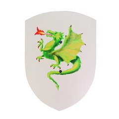   Bouclier créatif dragon  27/37 cm courbé  27x37x2cm