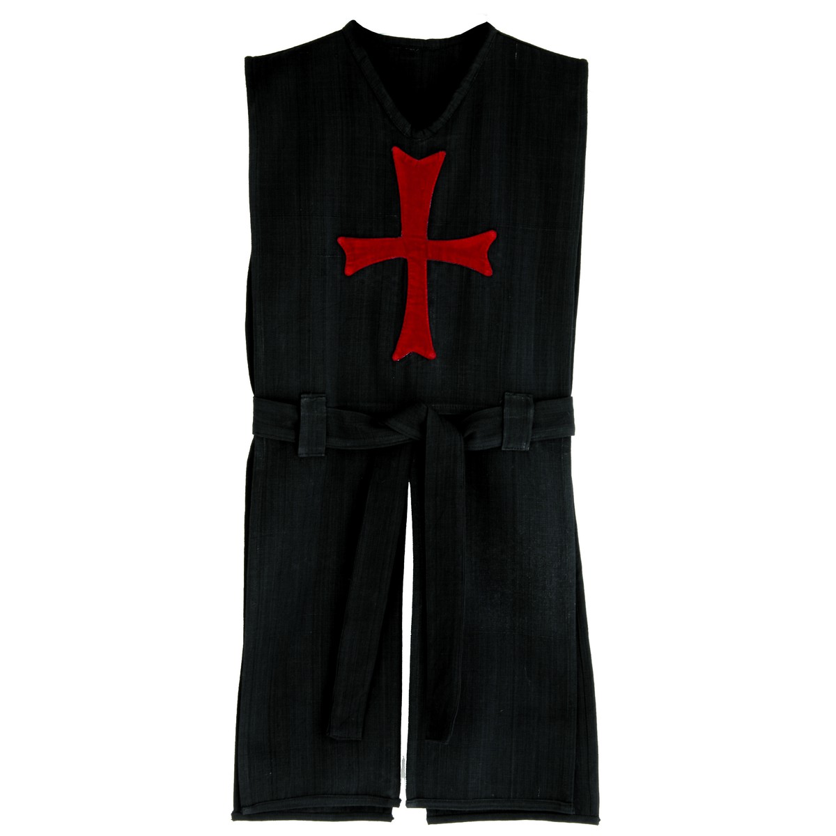   Tunique Templier, noire avec croix rouge Noir 80x35x2cm