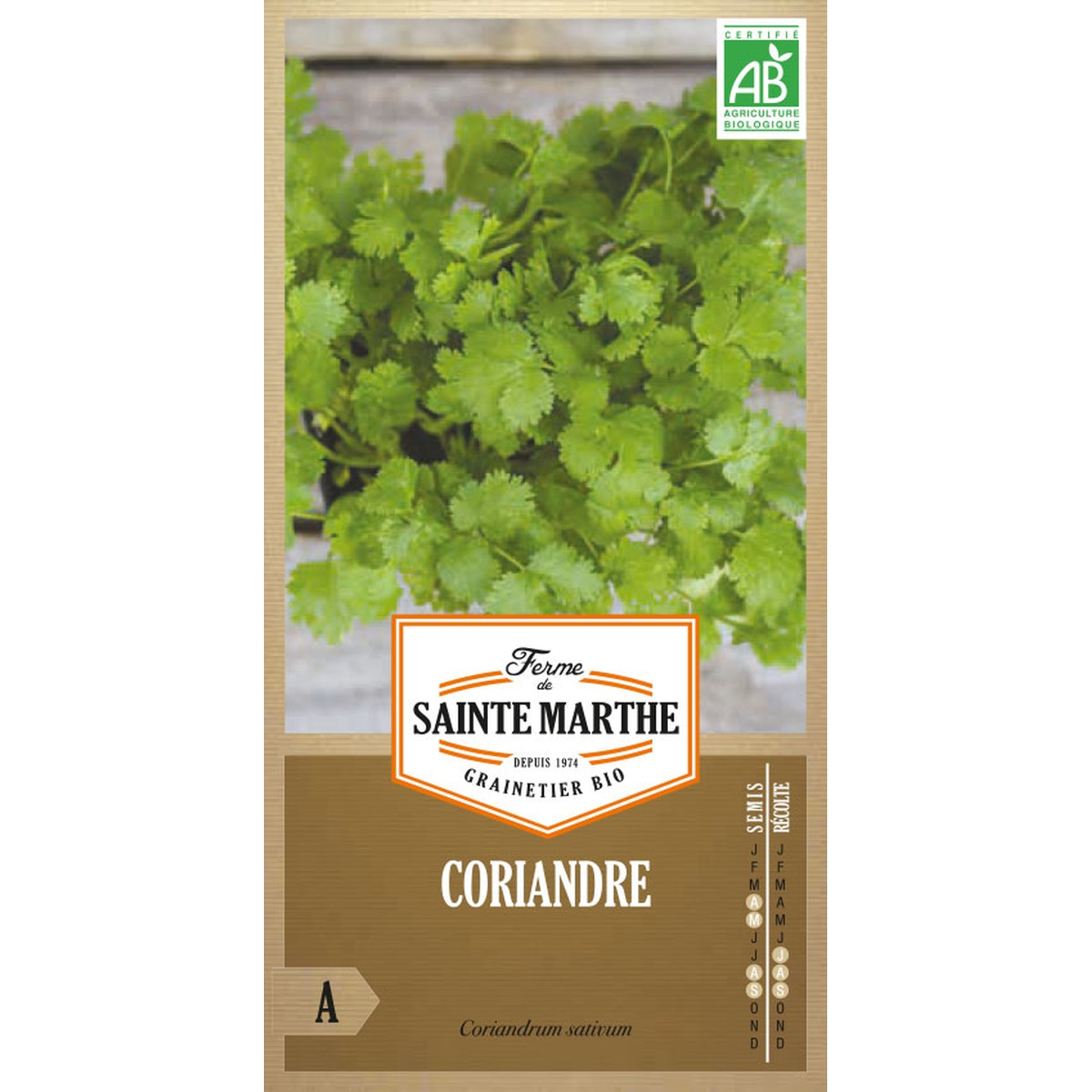 Ferme de Sainte Marthe  Coriandre  Environ 200 Graines