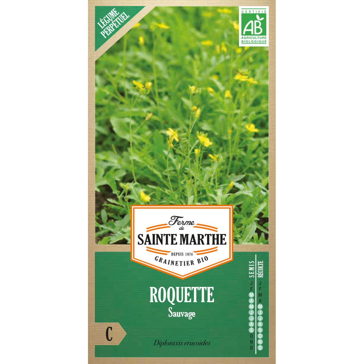Ferme de Sainte Marthe  Roquette Sauvage  Environ 1000 Graines