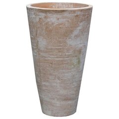   Vase Rond Crafted L Brun terre de Sienne brulée 33x61cm