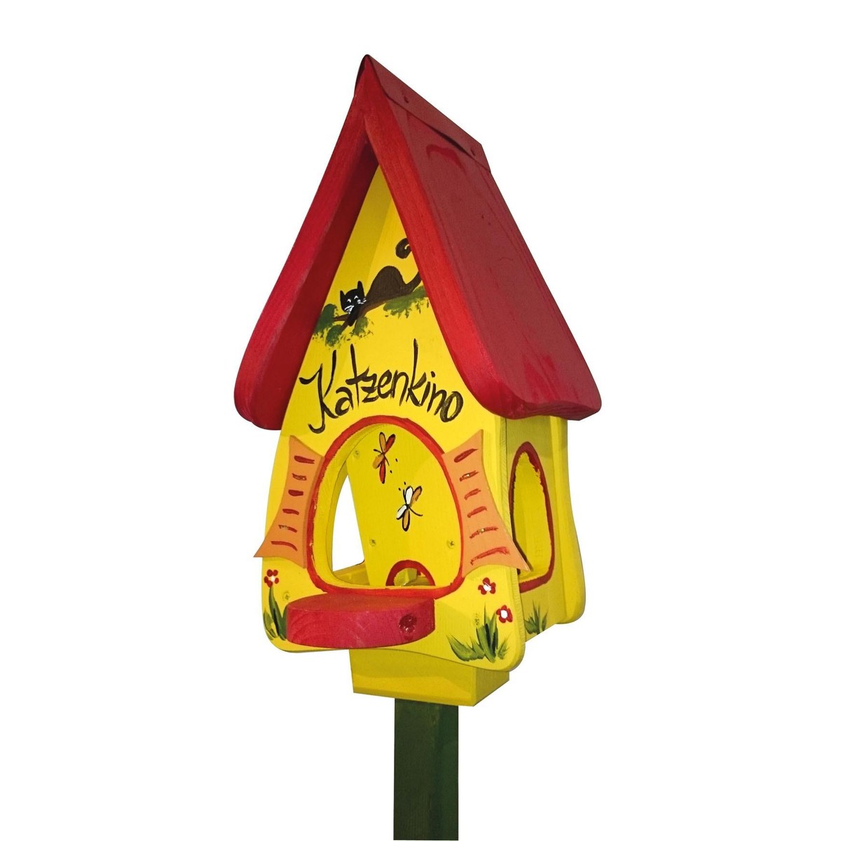  Vogevilla Mangeoire le  cinéma des chats Jaune ocre 23x18x36cm