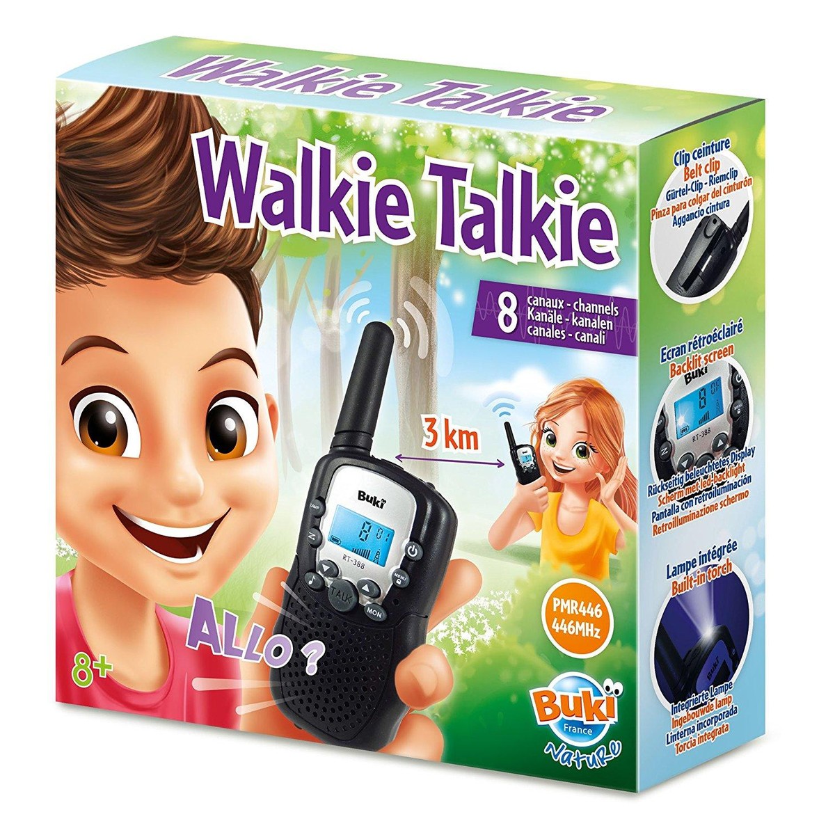 Buki France BUKI Roboter-/Interaktions-Spielkameraden Talkie Walkie 3Km Rechargeable 8 Canaux Sans couleur 30x0x22cm