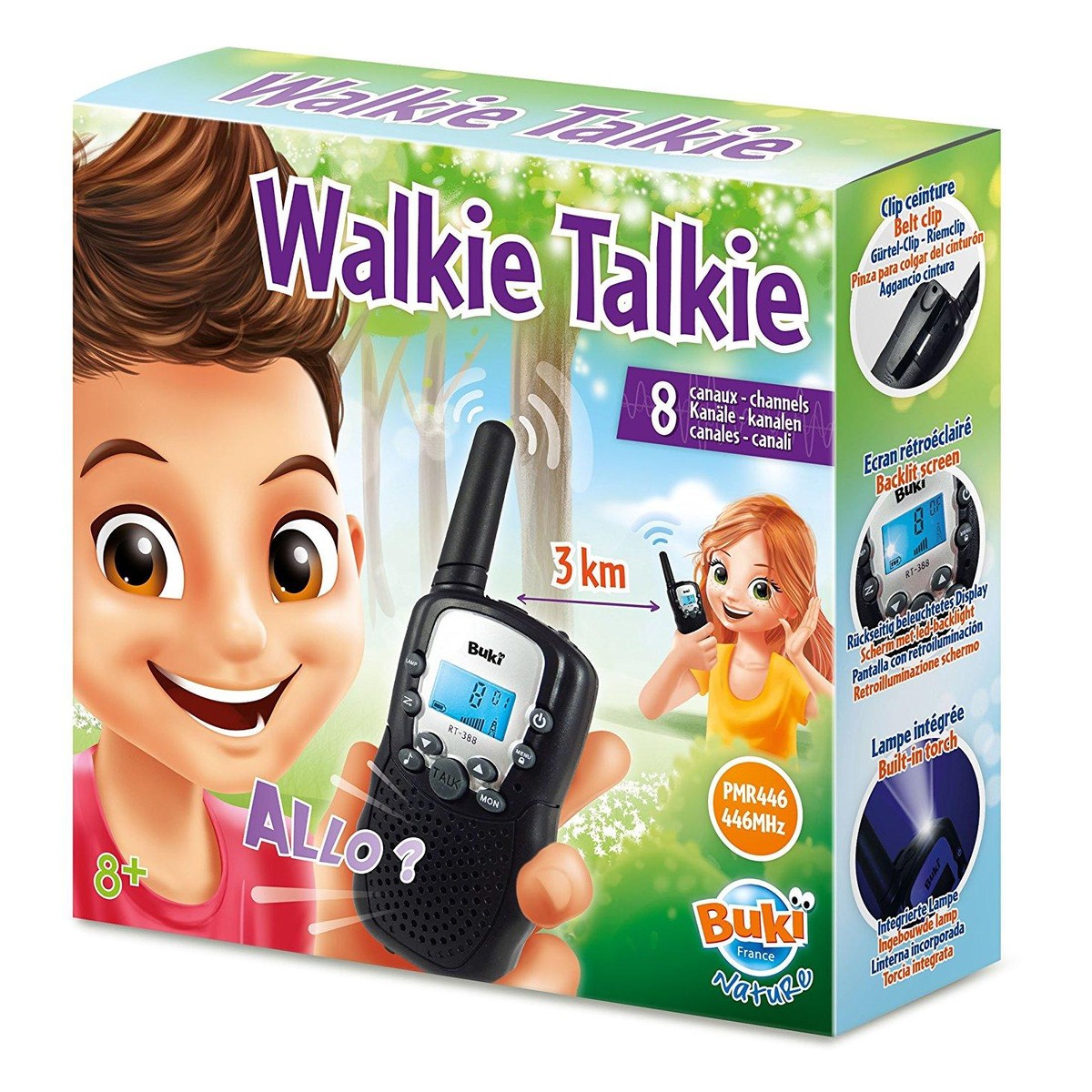 Divers, Buki France Talkie Walkie 3Km Rechargeable 8 Canaux