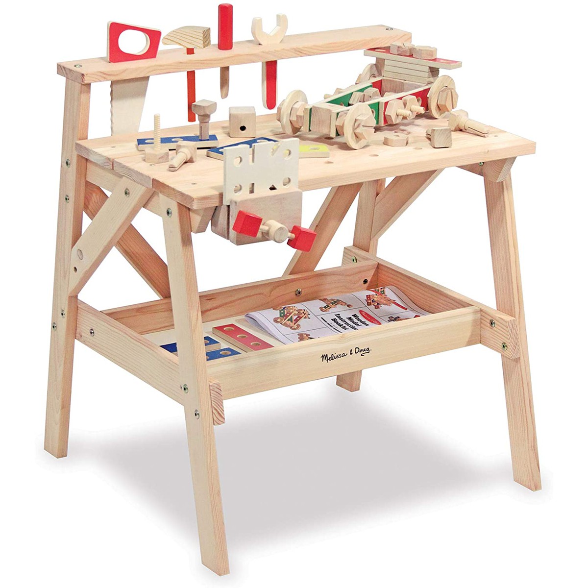 Melissa & Doug  Etabli Luxe En Bois 61Pcs  