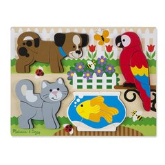 Melissa & Doug  PUZZLE ENCASTREMENT ANIMAUX DOMESTIQUES GROSSES PIECES  