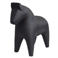   Deco cheval matt black Noir sable 53x52cm