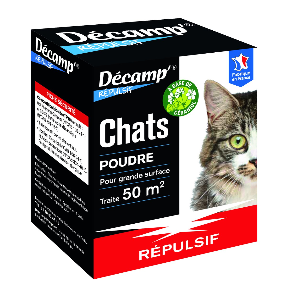 Décamp  Repulsif Chats Poudre 200G  200G