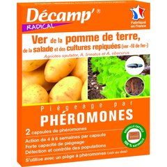 Décamp  Pheromone Contre Le Ver De La Pomme De Terre. De La Salade et cultures Repiquees  2 Capsules  2 CAPSULES