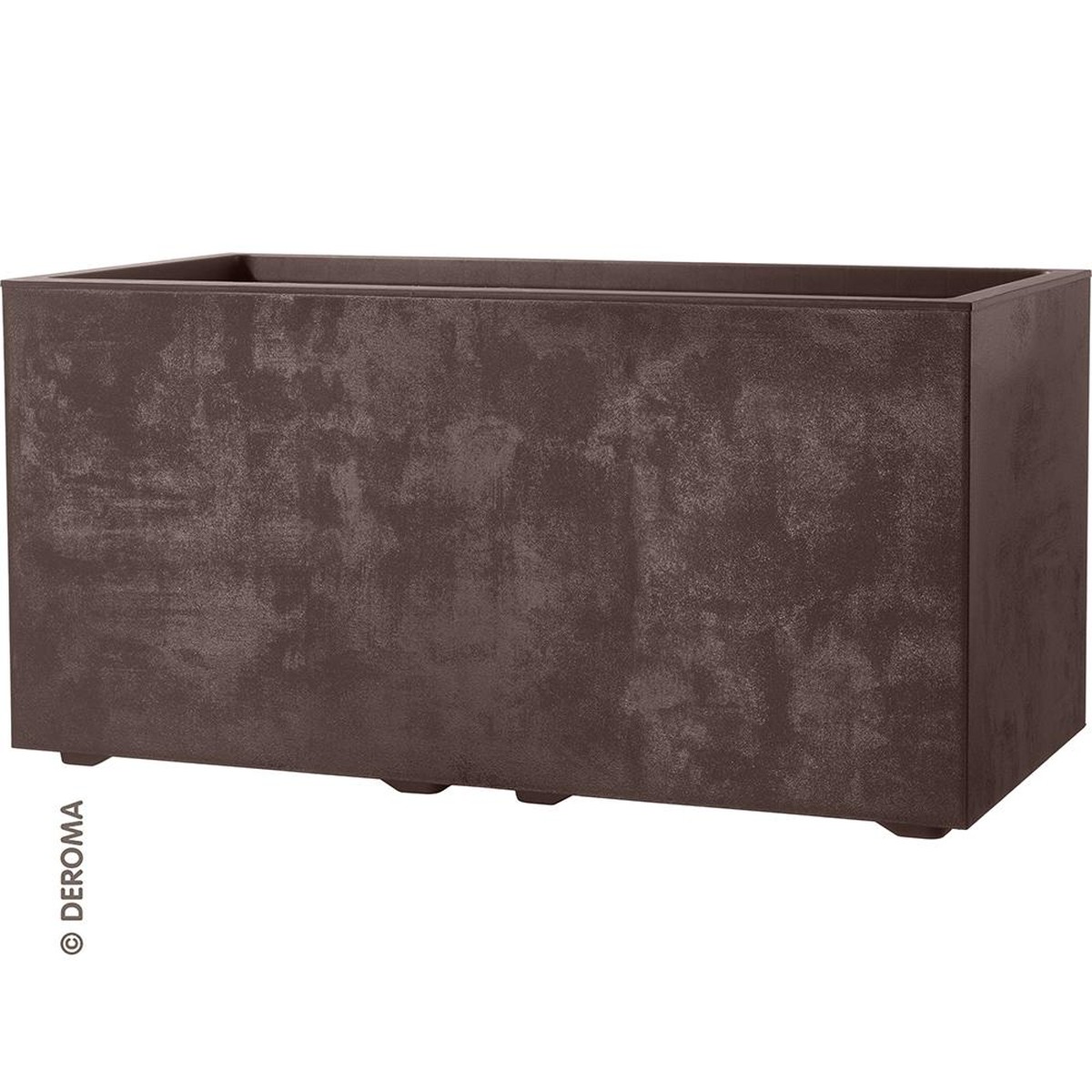 Deroma  Jardinière Millennium 79 Brownstone Brun tabac 79x78,5x39cm 4.95L