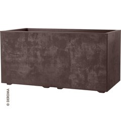 Deroma  Jardinière Millennium 79 Brownstone Brun tabac 79x78,5x39cm 4.95L