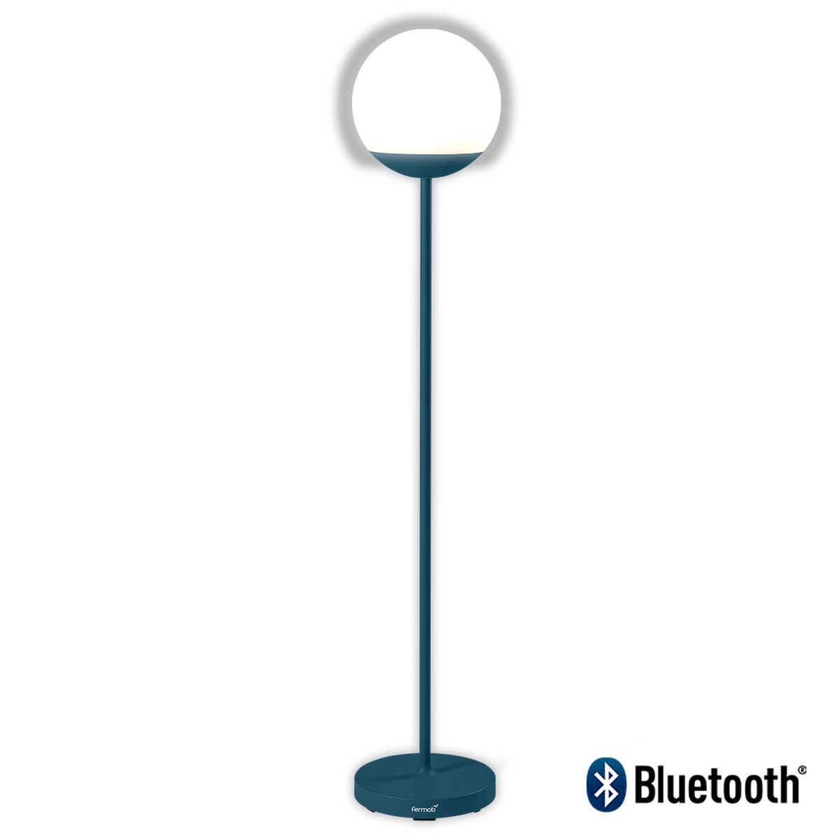 Fermob Mooon! Lampe Mooon! H134 Bleu azur foncé l 25 x H134cm Diam : 25