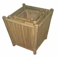 Kien Lam Bamboo Pot Bamboo 30  S: 22 x 22 x 30cmH