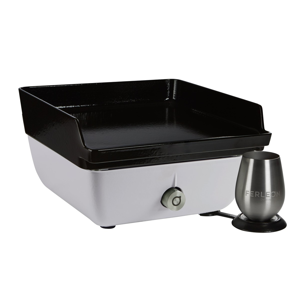 Ferleon Patio cooker > Patio cooker Grill a gaz Plancha Patio Cooker (Attention kit de 3 cartons) Gris argent 335 x 340 x141 mm