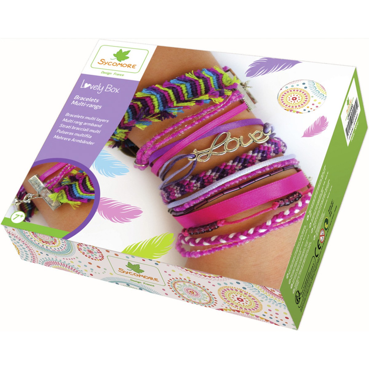 Kit Créatif Bijoux Sucreries - Pâte Durcissante à L'Air, DIY Dès 7 Ans - Lovely Box Sycomore