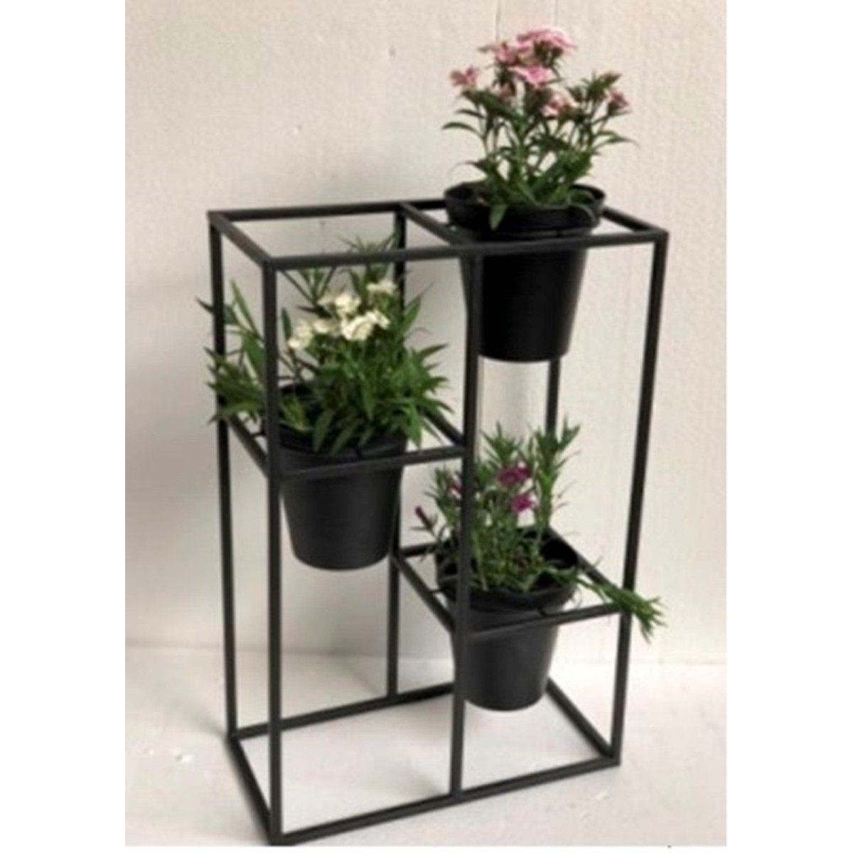 Schilliger Design  Etagère à plantes avec pot Noir 39x20x61cm