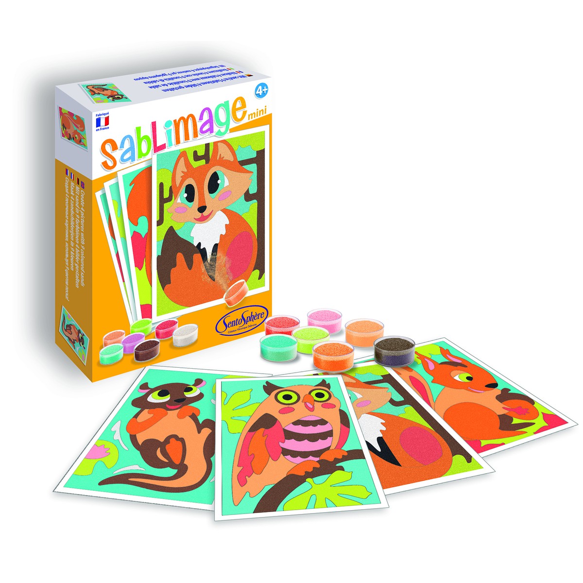 Autres jeux créatifs Sentosphere SABLIMAGE MINI ANIMAUX DES BOIS
