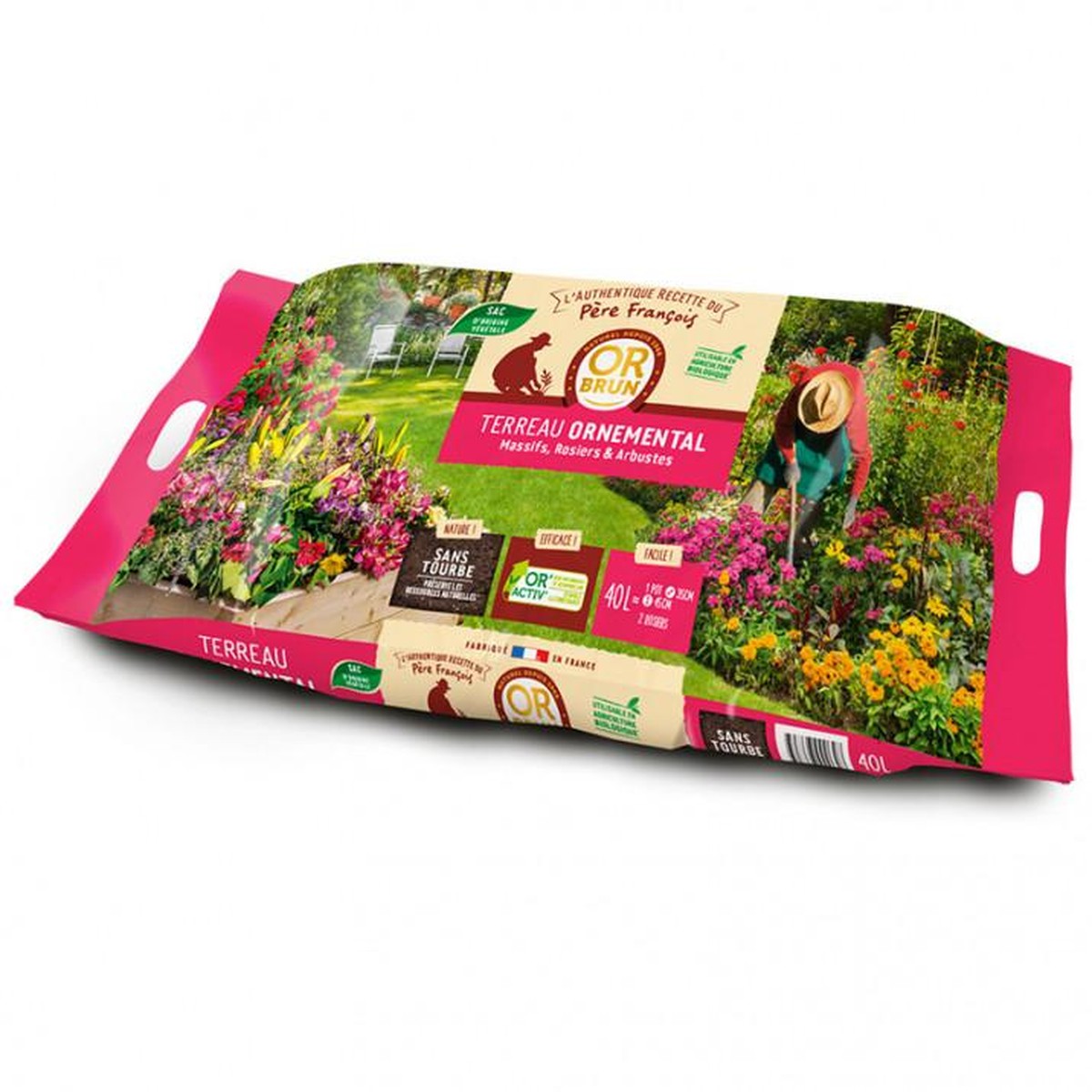 Terreau Universel OR BRUN 3L - Engrais Naturel Pour Toutes Plantes D'Intérieur Et Extérieur