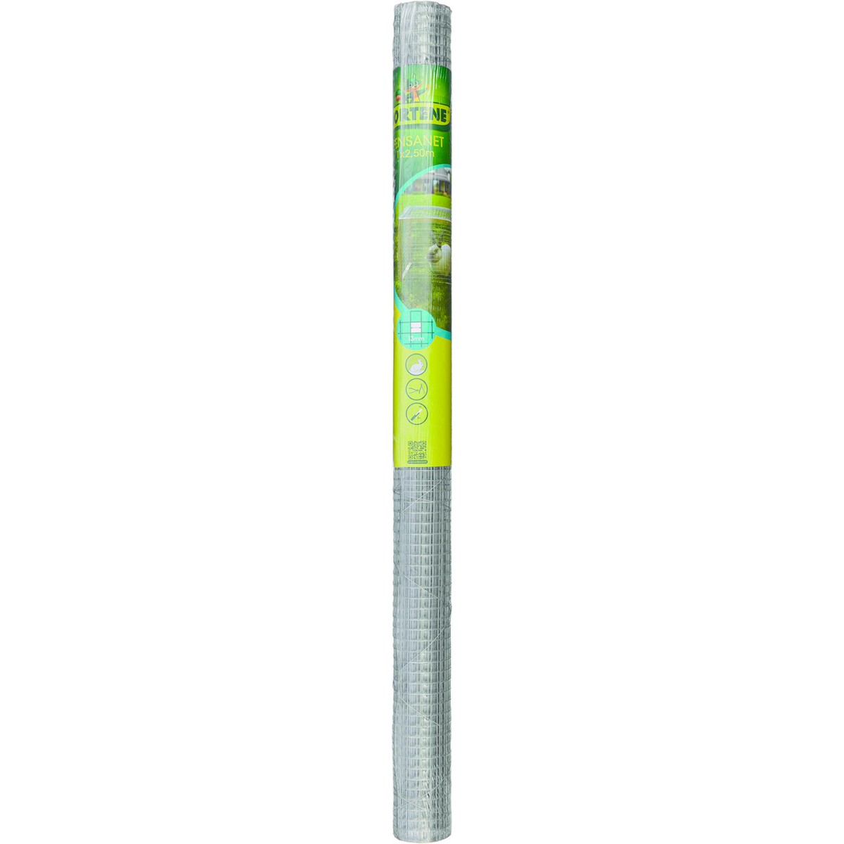 Nortene  FENSANET 12   Grillage metal galva carré 1.2cm (12.7x12.7x0.8mm) Gris plomb 1x2.50m