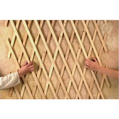 Nortene  TRELLIWOOD Treillis extensible bois Bois Brun brou de noix 1x2m