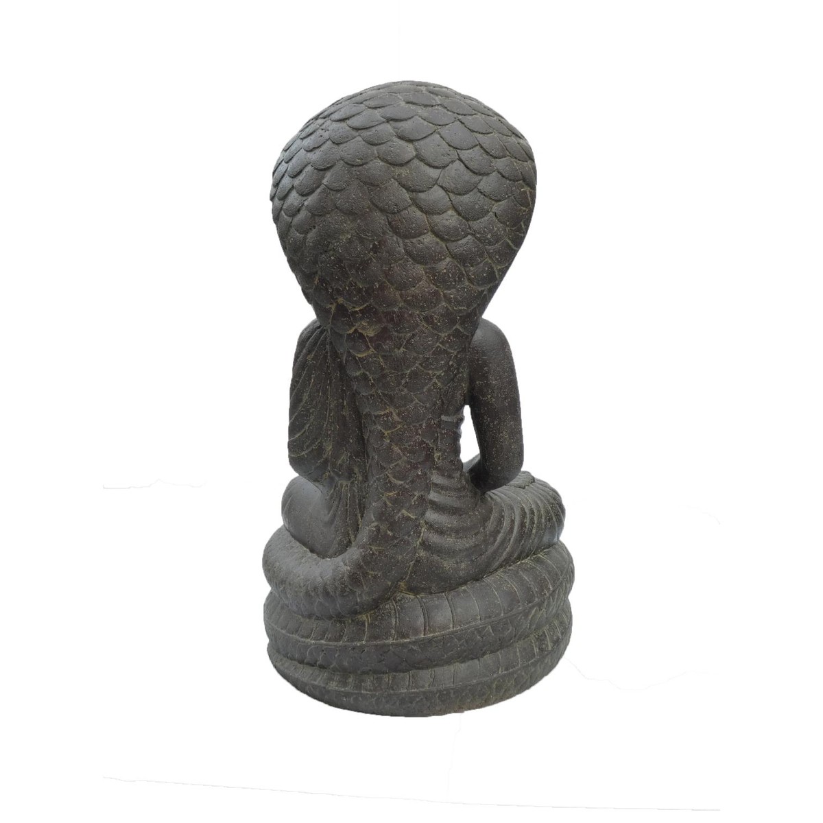 Schilliger Sélection Sculptures from East Java Bouddha protégé par cobra  46x37x76cm