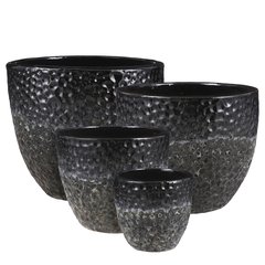 Schilliger Sélection Vulcano Pot Vulcano rond Noir (vendu à la pièce) Noir 46x38cm