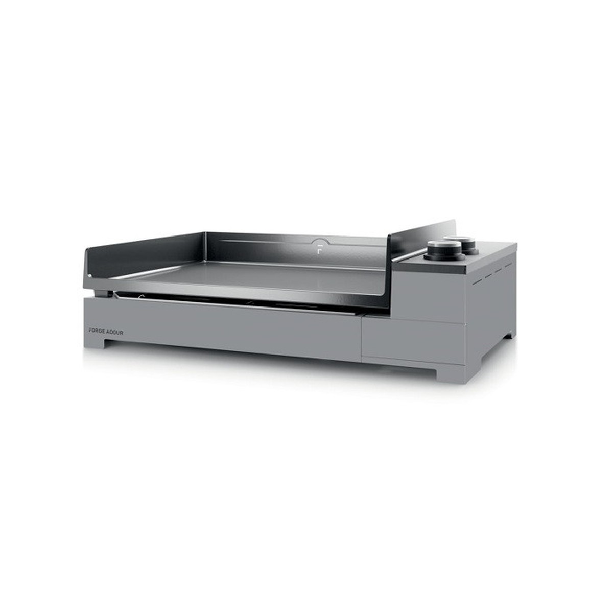 Forge Adour PREMIUM Grill a gaz plancha PREMIUM GAZ 60 chassis acier emaille gris Sans couleur 
