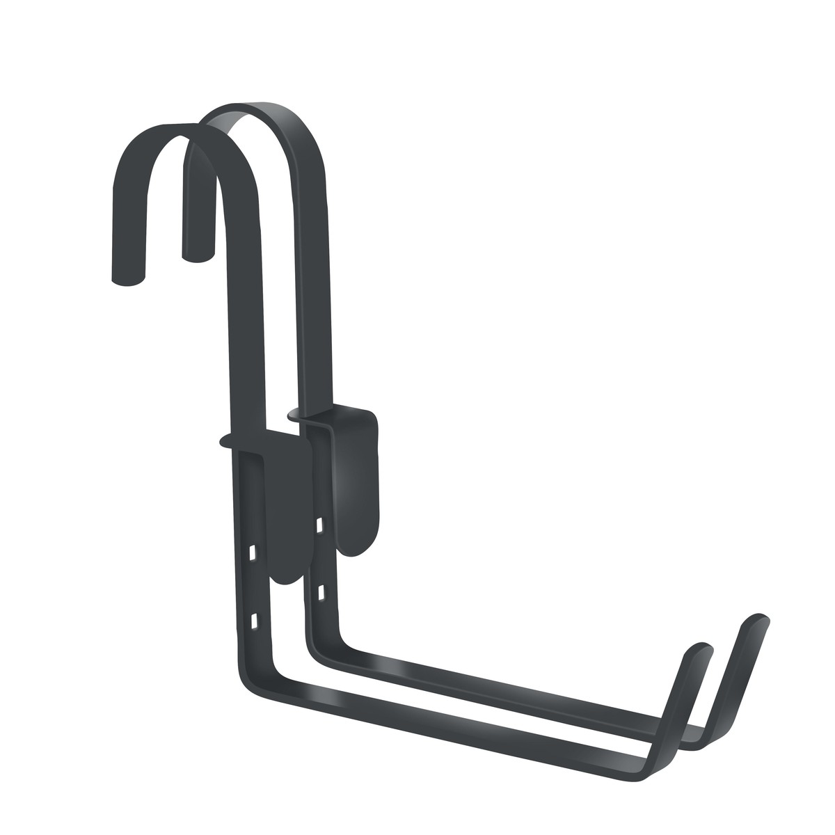 Louis Moulin  Lot de 2 supports crochet pour jardinière anthracite 18 cm Gris anthracite 18cm